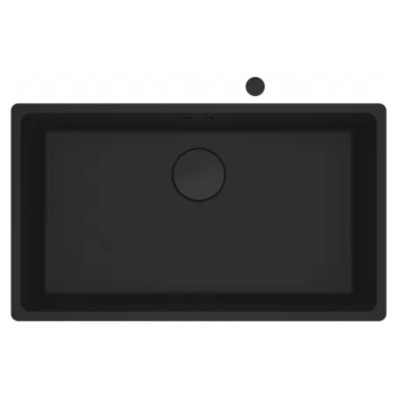 Franke granitinė plautuvė MRG 110-72 montuojama po stalviršiu, juoda matinė