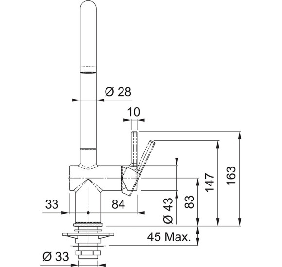 Franke virtuvinis maišytuvas Active J, pasirenkama spalva