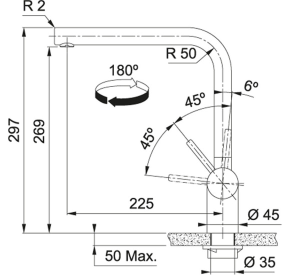 Franke virtuvinis maišytuvas Atlas Neo, pasirenkama spalva