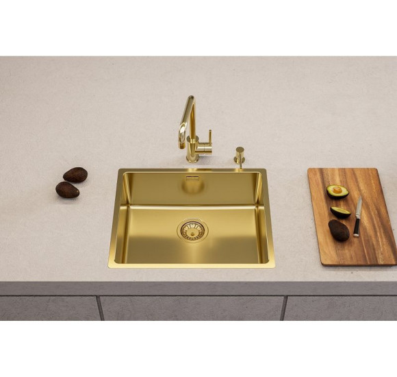 ALVEUS Monarch Kombino 50 nerūdijančio plieno plautuvė (montuojama lygiai su stalviršiu arba virš jo)