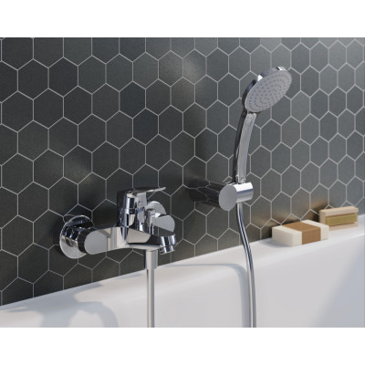 Ideal Standard CERAFLEX  vonios/dušo maišytuvas su dušo galvutės komplektu, B1722AA