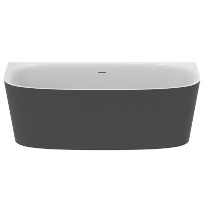 Ideal Standard Dea prie sienos statoma vonia (balta matinė/juoda apdaila), T9940V3