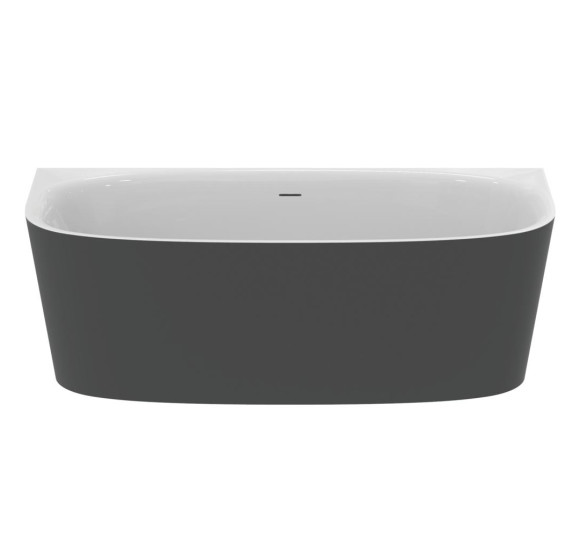 Ideal Standard Dea prie sienos statoma vonia (balta matinė/juoda apdaila), T9940V3