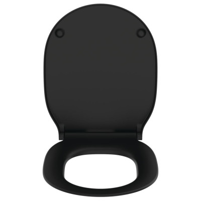 Ideal Standard Connect Air juodas matinis klozeto dangtis su Soft close funkcija