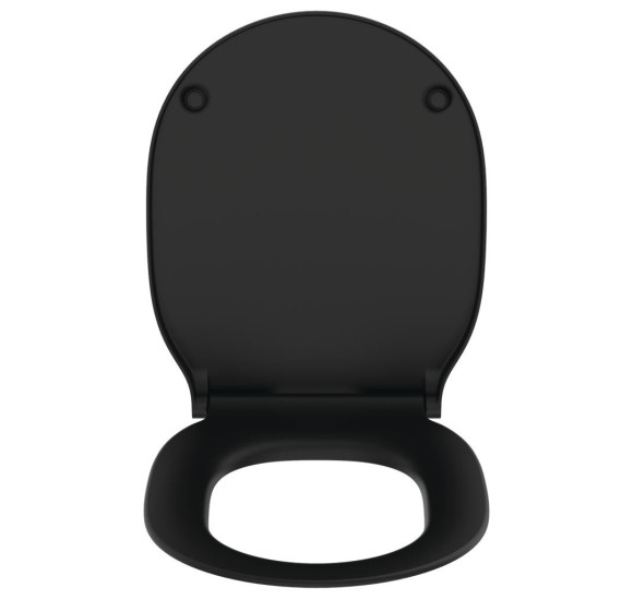 Ideal Standard Connect Air juodas matinis klozeto dangtis su Soft close funkcija