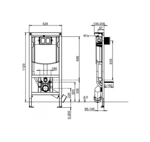 Potinkinis WC rėmas Villeroy&Boch ViConnect