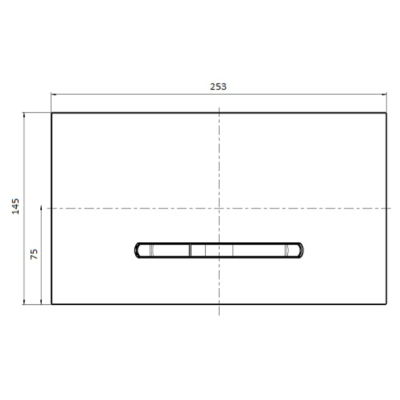 WC klavišas Villeroy&Boch 300 baltas su chromo mygtukais