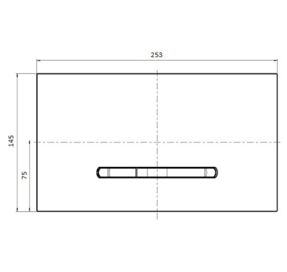 WC klavišas Villeroy&Boch 300 baltas su chromo mygtukais