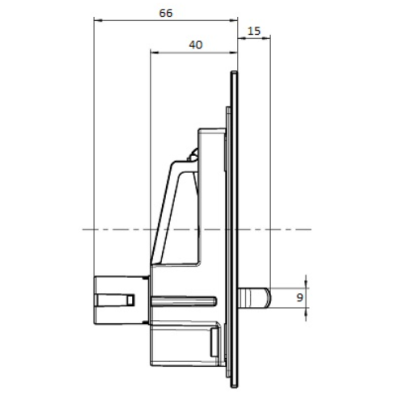 WC klavišas Villeroy&Boch 300 baltas su chromo mygtukais