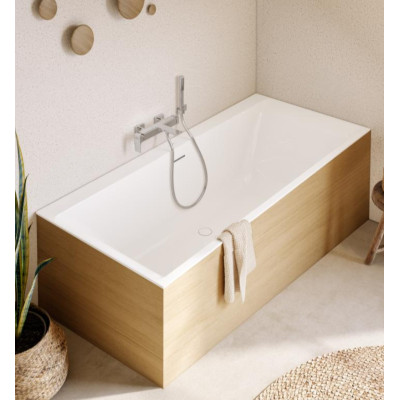 Villeroy&Boch Subway 3.0 Duo stačiakampė vonia, 1800 x 800 mm su vandenį pripildančiu sifonu