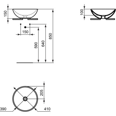 Ideal Standard Strada O keraminis praustuvas 41 cm