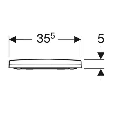 Geberit Acanto pakabinamo klozeto dangtis su "Soft Close" technologija