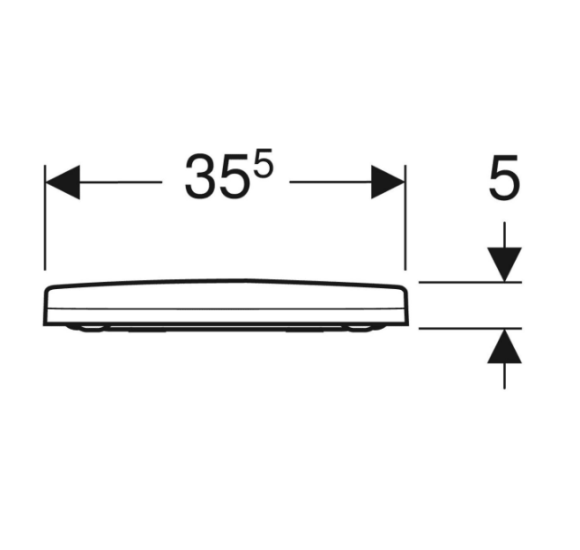 Geberit Acanto pakabinamo klozeto dangtis su "Soft Close" technologija