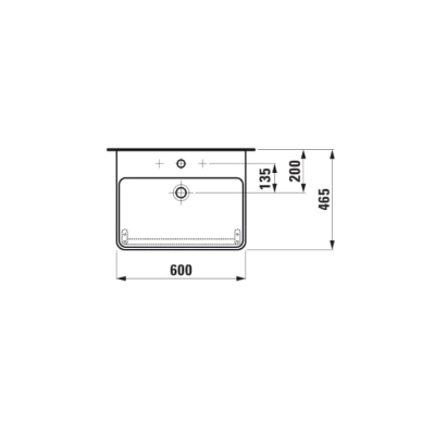 Praustuvas Laufen Pro S 60x46.5cm