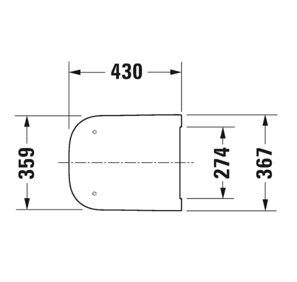 Duravit Happy D.2 pakabinamo klozeto Soft Close dangtis