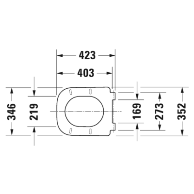 Duravit Happy D.2 pakabinamo klozeto Soft Close dangtis