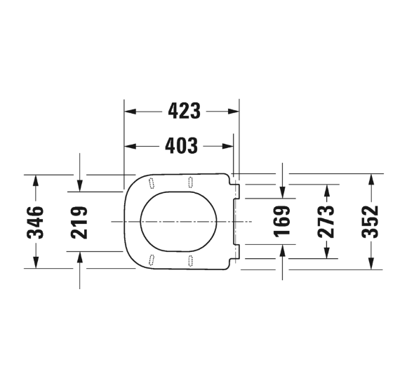 Duravit Happy D.2 pakabinamo klozeto Soft Close dangtis