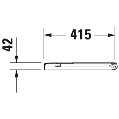 Duravit Starck 3 Compact pakabinamo klozeto dangtis