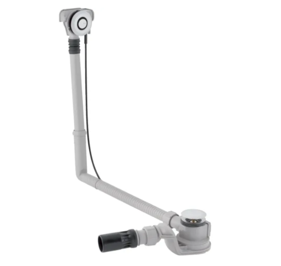 Geberit vonios sifonas su PushControl uždarymo paspaudimu funkcija d52, ilgis 50 cm, su montavimo dalių rinkiniu