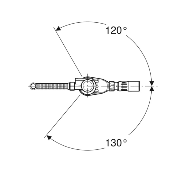 Geberit vonios sifonas su PushControl uždarymo paspaudimu funkcija d52, ilgis 50 cm, su montavimo dalių rinkiniu