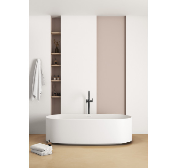 Ideal Standard Linda - X ovali laisvai pastatoma vonia, baltos matinės spalvos 175x85