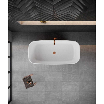 Akmens masės vonia VAYER VOLANS 1510x720 balta