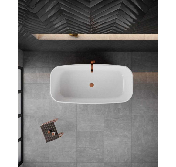 Akmens masės vonia VAYER VOLANS 1510x720 balta