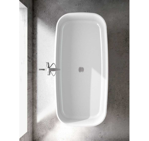 Akmens masės vonia VAYER VOLANS 1510x720 balta