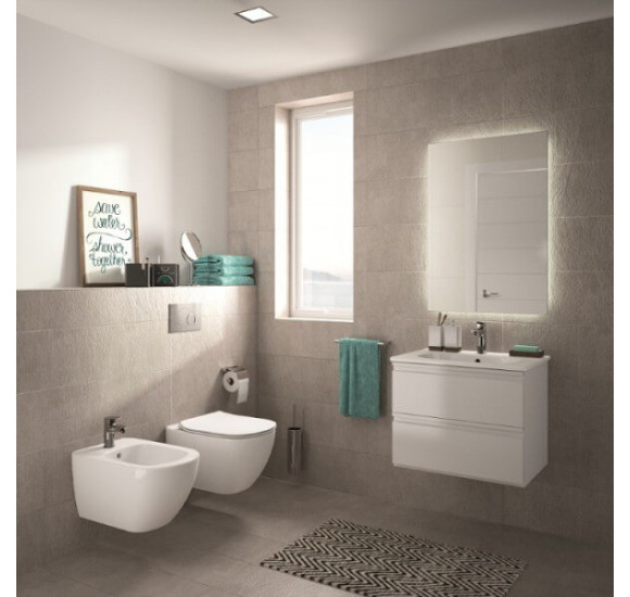 Ideal Standard TESI pakabinamas klozetas (Aquablade),  su "Soft close" dangčiu, T354601