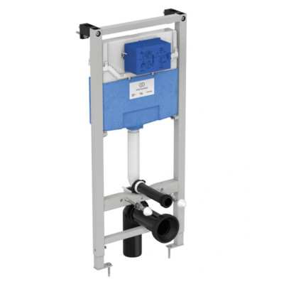 Bocchi V-Tondo pakabinamo klozeto ir Ideal Standard WC rėmo komplektas 3in1, juodos matinės spalvos