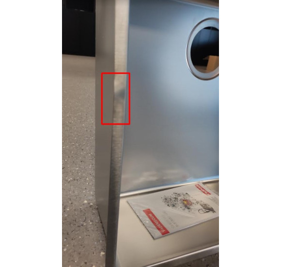 IŠPARDAVIMAS! Franke MRX 210-50 TL nerūdijančio plieno plautuvė (įlenkimas ant plautuvės krašto)