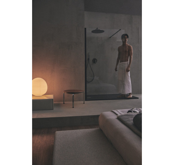 Ideal Standard CONNECT 2 stiklo sienelė dušui 90x195 cm juodos matinės spalvos profiliais, K9377V3