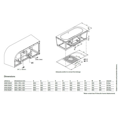 BETTE Starlet Silhouette V kampinė, plieninė vonia 175x80cm
