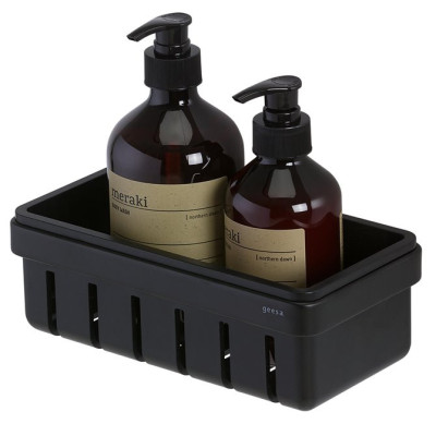 Geesa frame Black Basket serijos higienos priemonų laikiklis 21 cm, juodas laikiklis, juodas įdėkliukas