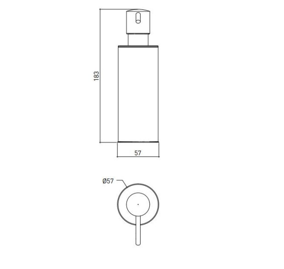 IŠPARDAVIMAS. Bocchi laisvai pastatomas dozatorius 200ml, chromo spalvos