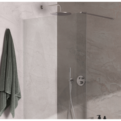 Ideal Standard Navigo potinkinės, termostatinės dušo sistemos komplektas (30cm galva), chromo spalvos, A7772AA