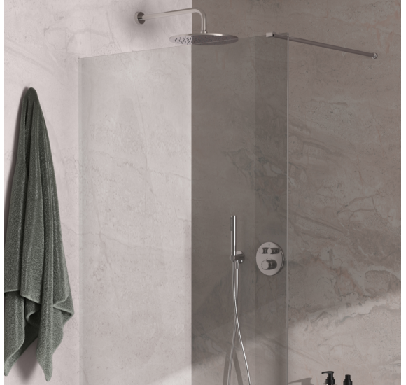 Ideal Standard Navigo potinkinės, termostatinės dušo sistemos komplektas (30cm galva), chromo spalvos, A7772AA