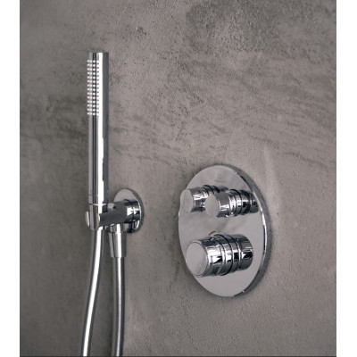 Ideal Standard Navigo potinkinės, termostatinės dušo sistemos komplektas (30cm galva), chromo spalvos, A7772AA