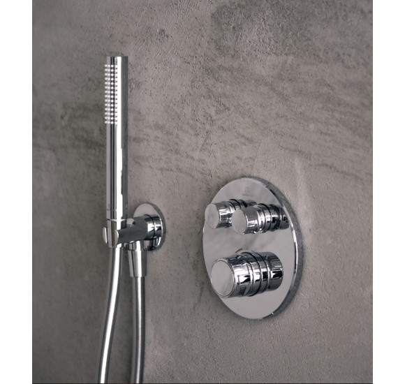 Ideal Standard Navigo potinkinės, termostatinės dušo sistemos komplektas (30cm galva), chromo spalvos, A7772AA