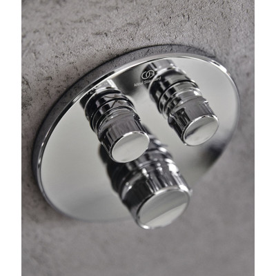 Ideal Standard Navigo potinkinės, termostatinės dušo sistemos komplektas (30cm galva), chromo spalvos, A7772AA