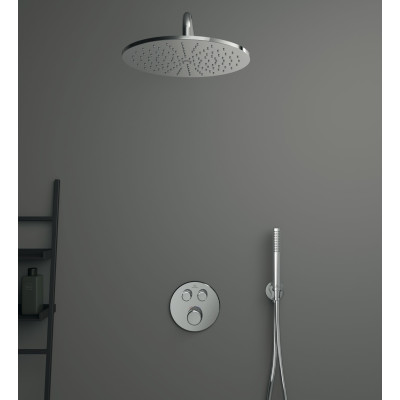 Ideal Standard Navigo potinkinės, termostatinės dušo sistemos komplektas (30cm galva), chromo spalvos, A7772AA