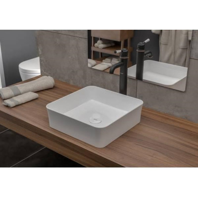 IŠPARDAVIMAS. Bocchi Sottile pastatomas praustuvas - dubuo 38x38 cm (Defektas: viena kraštinė 5mm ilgesnė)