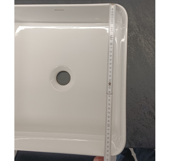 IŠPARDAVIMAS. Bocchi Sottile pastatomas praustuvas - dubuo 38x38 cm (Defektas: viena kraštinė 5mm ilgesnė)