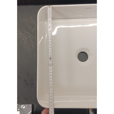 IŠPARDAVIMAS. Bocchi Sottile pastatomas praustuvas - dubuo 38x38 cm (Defektas: viena kraštinė 5mm ilgesnė)