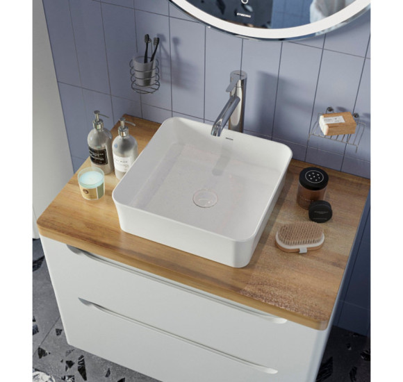 IŠPARDAVIMAS. Bocchi Sottile pastatomas praustuvas - dubuo 38x38 cm (Defektas: viena kraštinė 5mm ilgesnė)