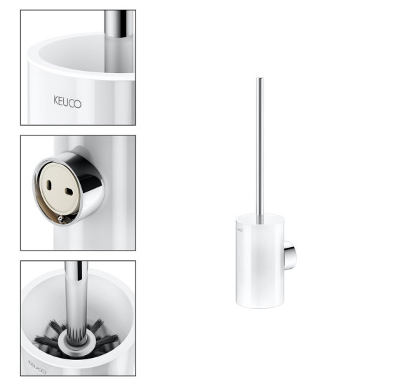 IŠPARDAVIMAS. Keuco Reva wc šepečio komplektas (pasirenkamos spalvos)