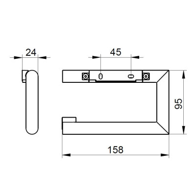 IŠPARDAVIMAS. Keuco Reva wc popieriaus laikiklis (pasirenkamos spalvos)