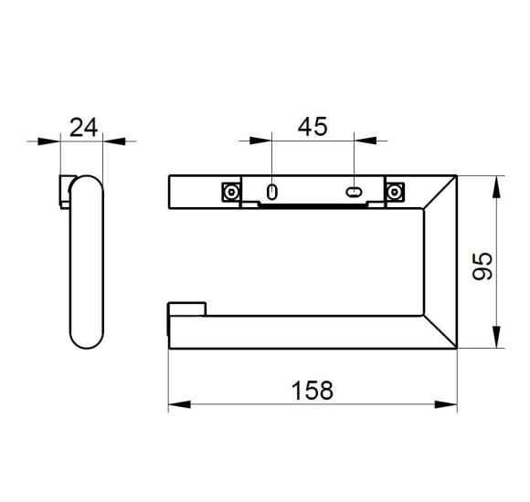 IŠPARDAVIMAS. Keuco Reva wc popieriaus laikiklis (pasirenkamos spalvos)
