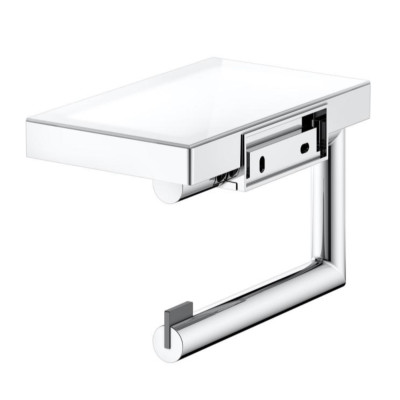 Keuco Reva wc popieriaus laikiklis su lentynelė (pasirenkamos spalvos)