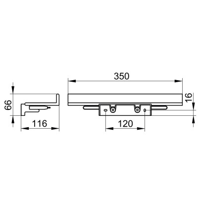 Keuco Reva 2in1 Dušo lentynėlė su integruotu stiklo valytuvu (pasirenkamos spalvos)